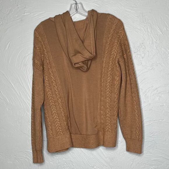Lou & Grey Tan Hooded Sweater - Women's Size Large - Picture 2 of 3